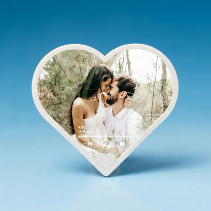 Personalizirani Zvučnik u Obliku Srca – Vaša fotografija + Vaša pjesma 