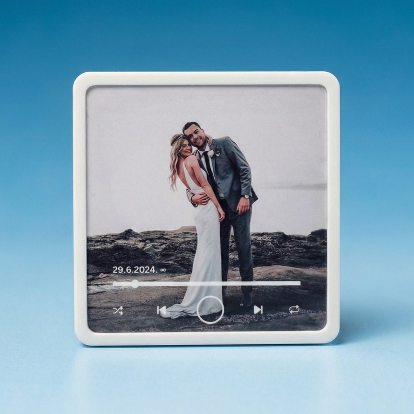Personalisierter Lautsprecher – Ihr Foto + Ihr Lied